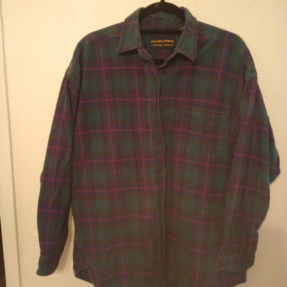 Vintage 80's cotton flannel by hazel creek